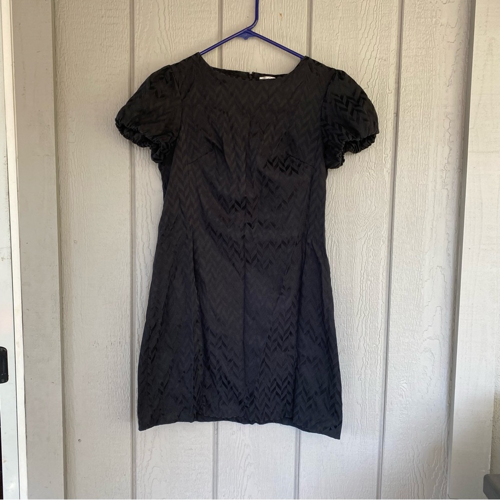 Go International black herringbone design cocktail dress in size 11